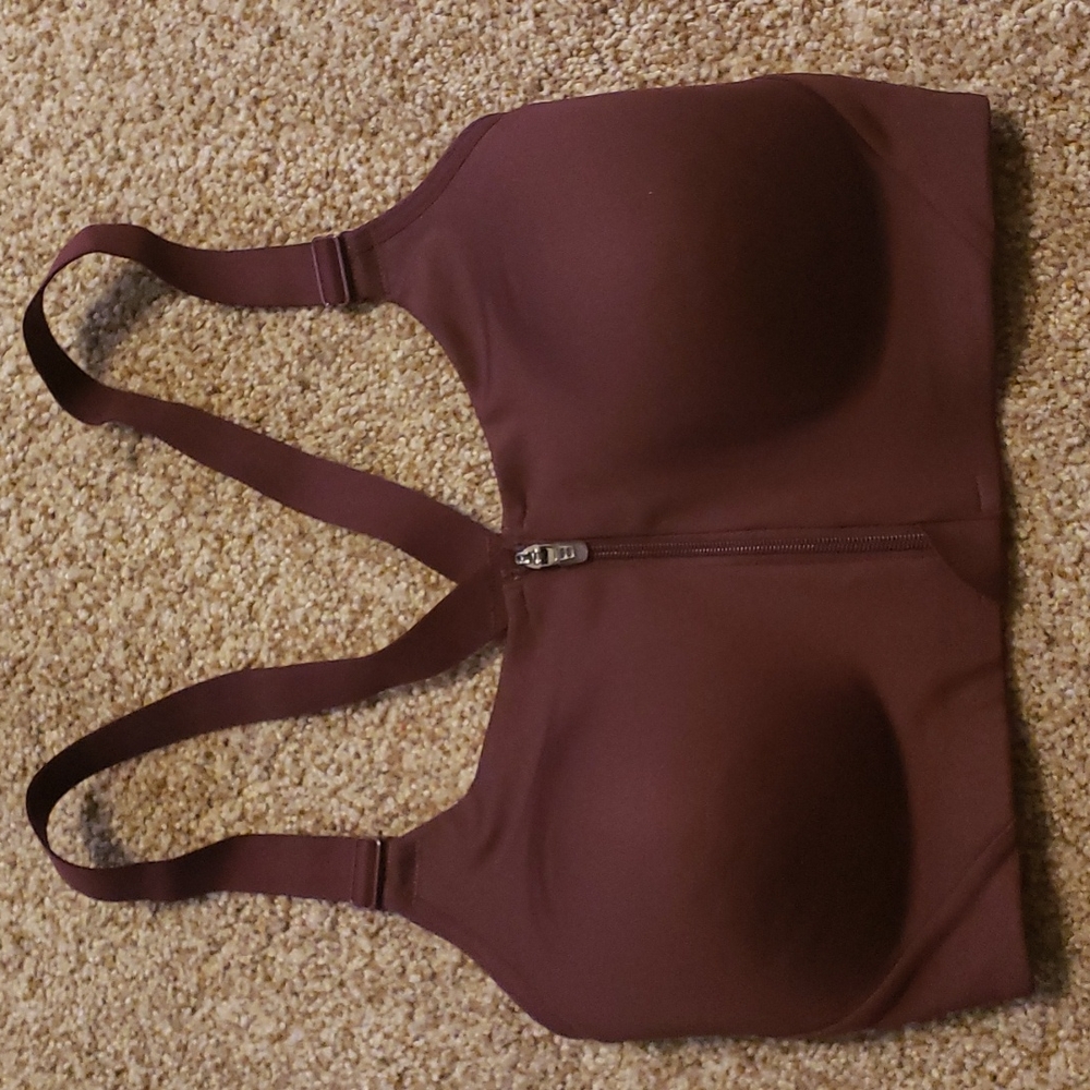 Women's Mesh Back Zip-Front Bra - All in Motion. New no tags